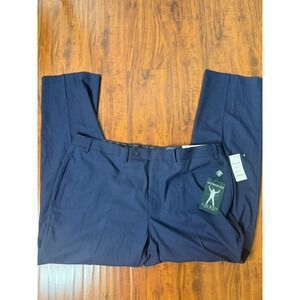 NWT Lauren Ralph Lauren Mens Navy Blue Classic Fit UltraFlex Dress Pant 40W X30L